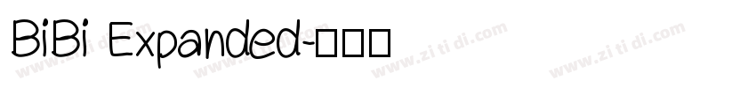 BiBi Expanded字体转换